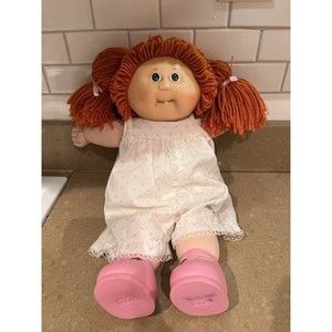 1985 Cabbage Patch Kid Red Head Green Eyes Tooth Dimples Head Mold #5 P Factory